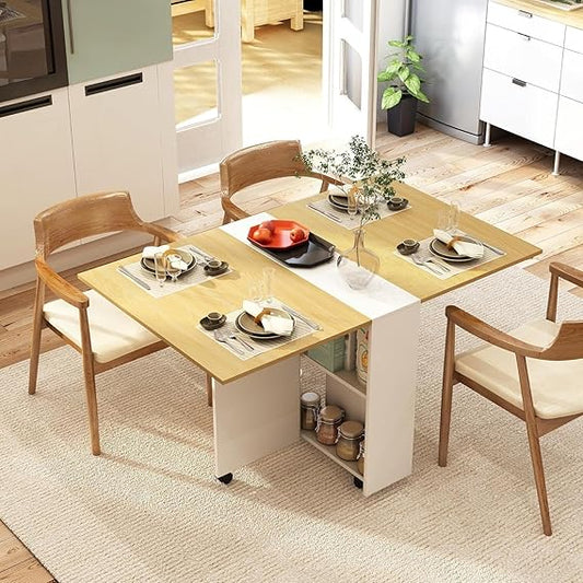 Junco Foldable Dining Table |Convertible