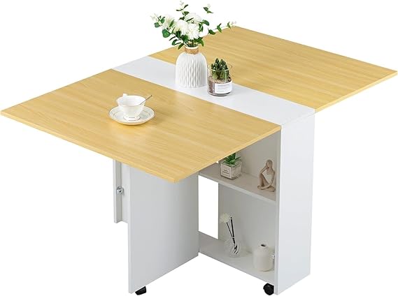 Junco Foldable Dining Table |Convertible