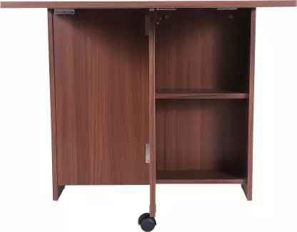 Junco Brown Foldable Dining Table Convertible