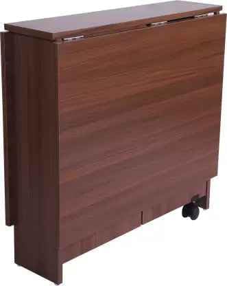 Junco Brown Foldable Dining Table Convertible