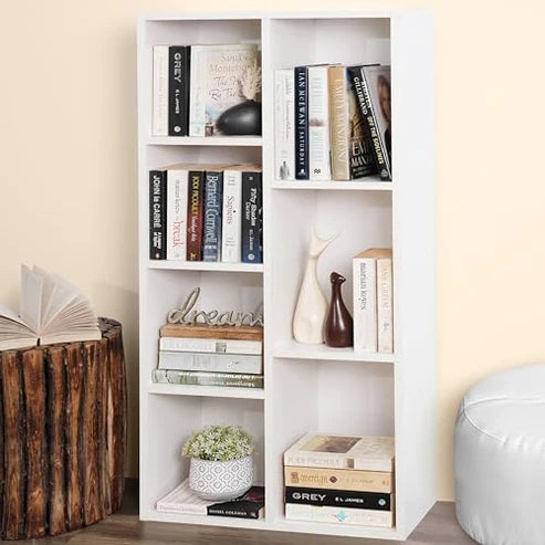 Book Shelf 7 Cubes Engineered Wood DIY Multipurpose Book Stand