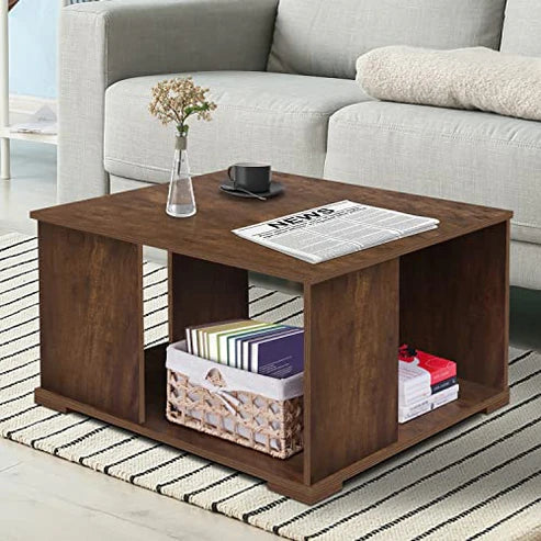 Coffee Table – Portable Wooden Centre Table with Storage