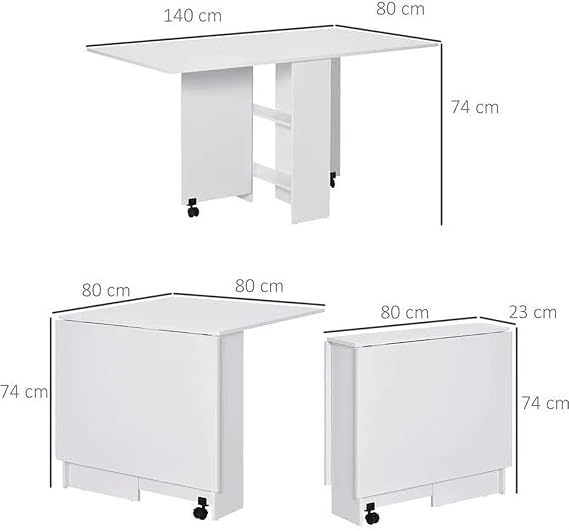 Junco Foldable Dining Table |Convertible