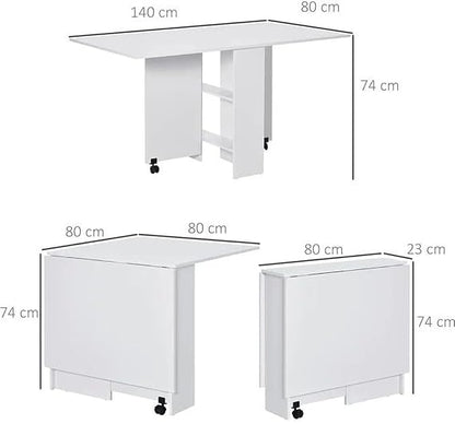 Junco Foldable Dining Table |Convertible