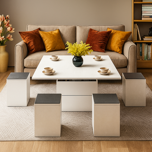 Junco Convertible Coffee Table + Dining Table