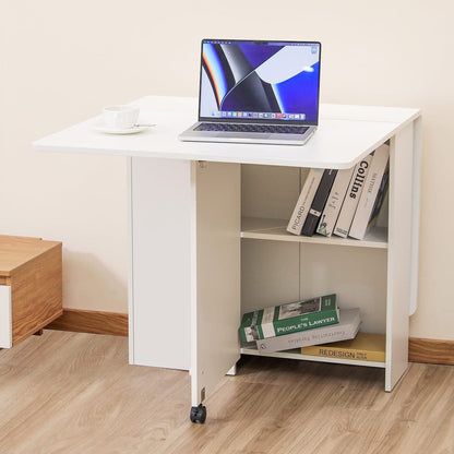 Junco White Foldable Dining Table