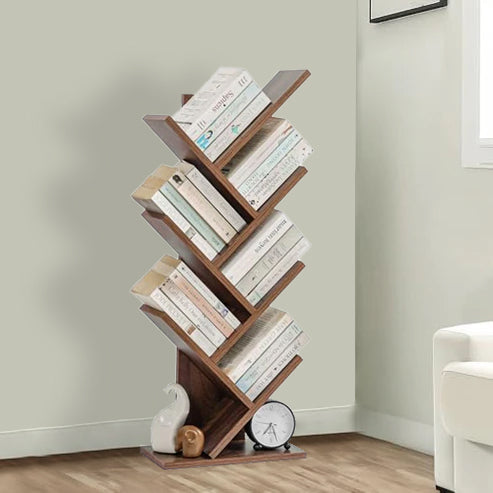 Book Shelf for Home – 7 Tier Tree Shaped Book Rack