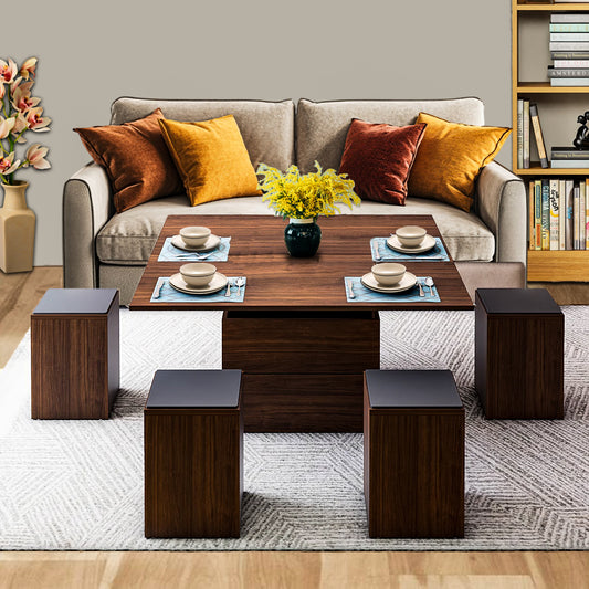 Junco Convertible Coffee Table + Dining Table